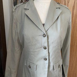 Twiggy LONDON Medium KHAKI military jacket blazer